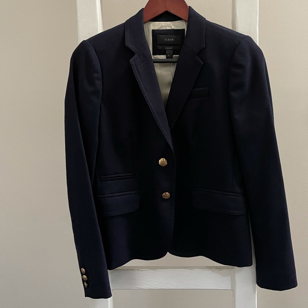 J.Crew Navy Schoolboy Blazer Size 2